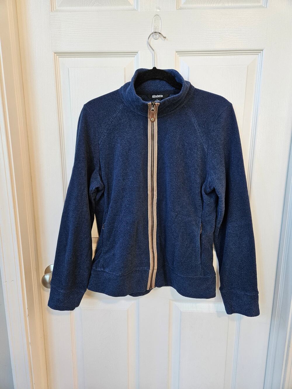 Sherpa Adventure Gear Vail Colorado Blue Fleece Jacket Womens Medium Full Zip